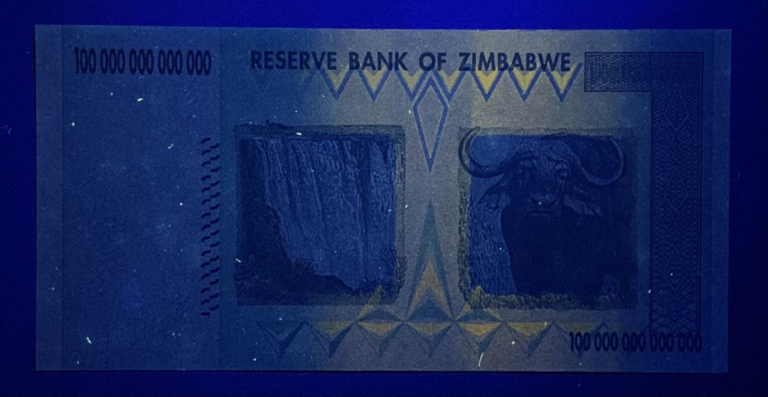 紫瑗钱币—微拍第122期—纸币场 津巴布韦 2008年 100万亿 世界面值最大纸币 （P-91）UNC