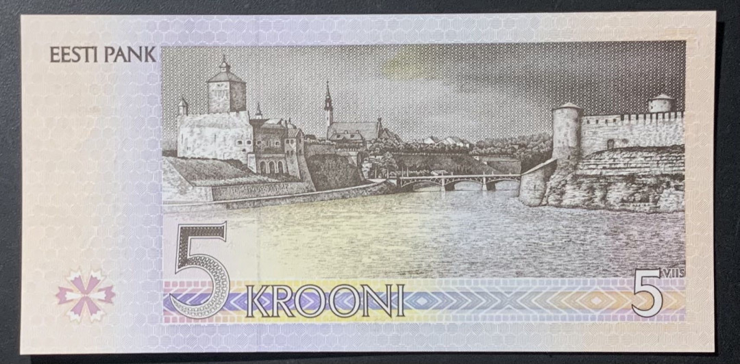 紫瑗钱币—微拍第122期—纸币场 爱沙尼亚 1994年 5克朗 （P-76）UNC