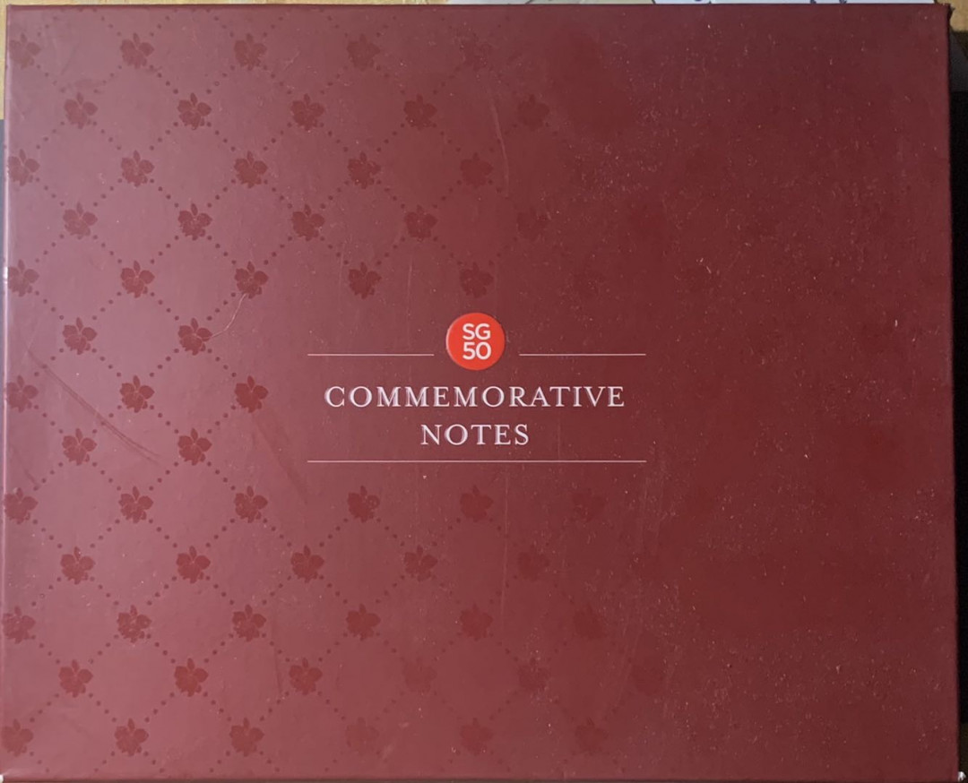 紫瑗钱币—微拍第122期—纸币场 新加坡 2015年 建国50周年 纪念钞 一套6枚 共100新币 原册 UNC