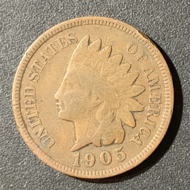 紫瑗钱币—微拍第123期  美国 1905年 印第安人 1美分