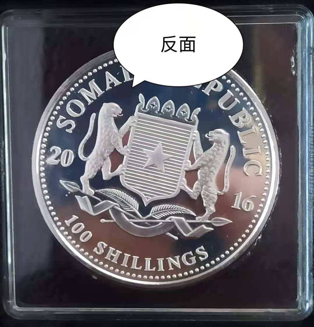 【币观天下】第132场钱币拍卖～  索马里2016年100先令，1盎司万足银 多彩自然之“归来-霞光万丈”，UV亮光饱满彩色纪念银币