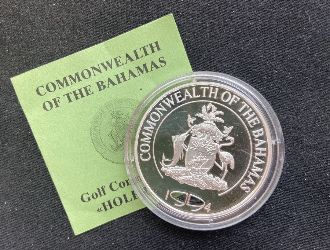 【币观天下】第132场钱币拍卖～ 【巴哈马】获奖币1994年一杆进洞银币