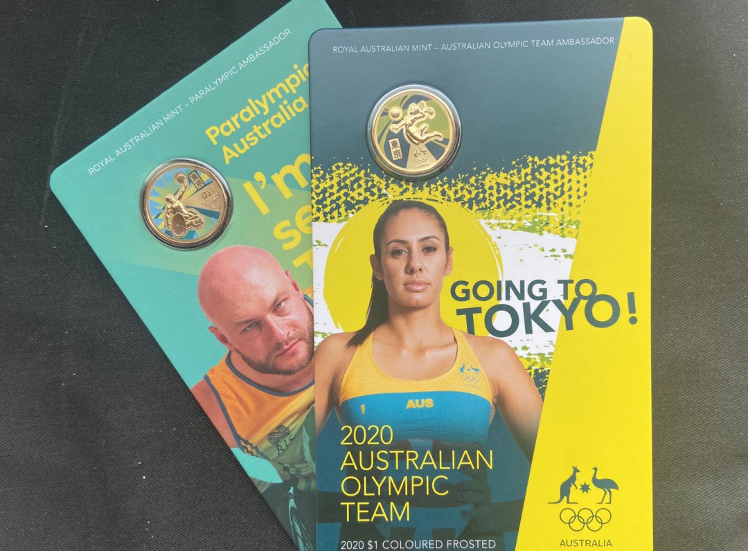 【币观天下】第132场钱币拍卖～ 【澳大利亚】2020东京残奥会彩色铜币卡册2个【停办】