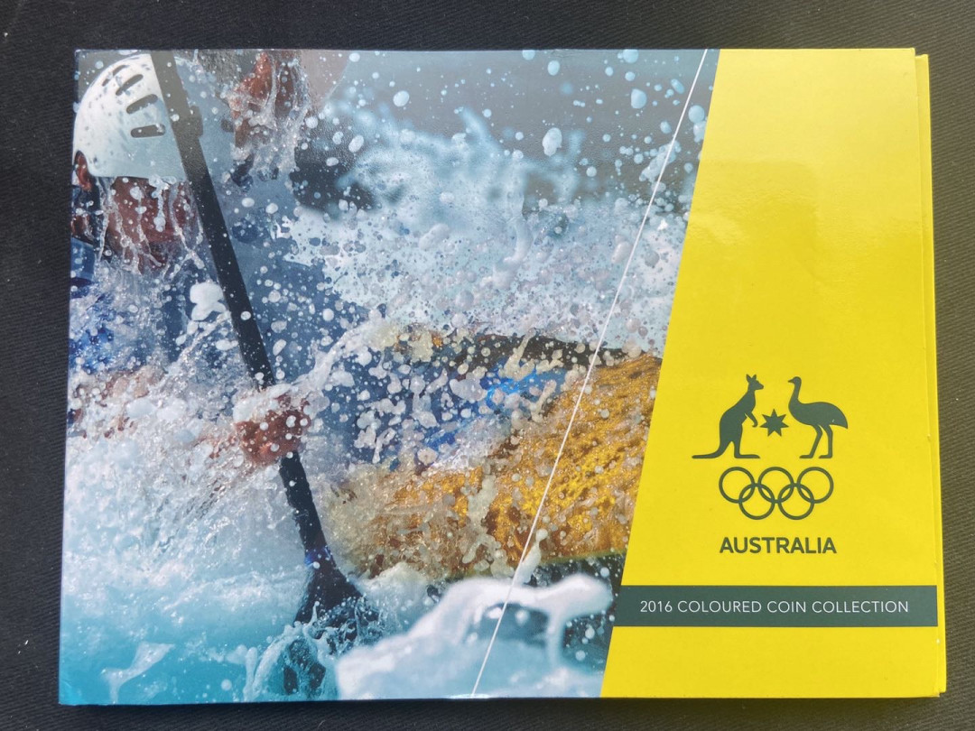 【币观天下】第132场钱币拍卖～ 【澳大利亚】双色2澳元奥运卡册【5枚】