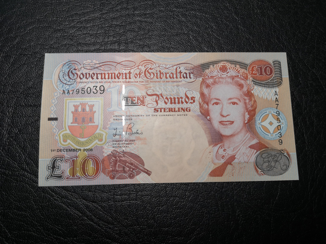 《外钞收藏家》第九十四期拍卖 2006年直布罗陀10镑 全新unc