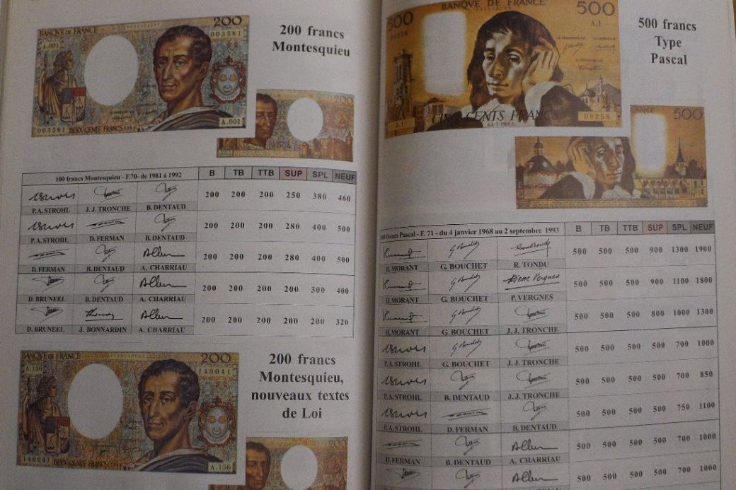 世界钱币章牌书籍拍卖专场第7期 法兰西共和国硬币+纸币目录1959-2001