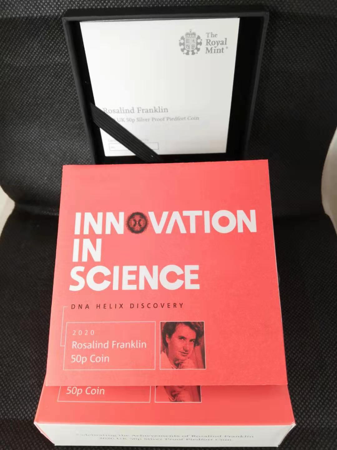 【随心拍&Getcoins】钱币拍卖第八十期～ 2020年英国罗莎琳德·富兰克林(DNA)加厚纪念币