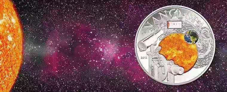 【随心拍&Getcoins】钱币拍卖第八十期～ 库克2013年宇宙探索纳米芯片镶嵌银币 