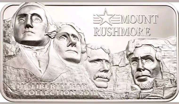 【币观天下】第133场拍卖【圣诞场】 库克2018年总统山长方形加厚银币