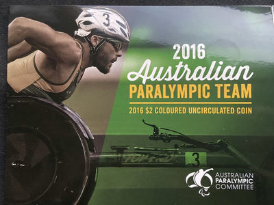 【币观天下】第133场拍卖【圣诞场】 - 【澳大利亚】2016残奥会彩色2澳元卡册