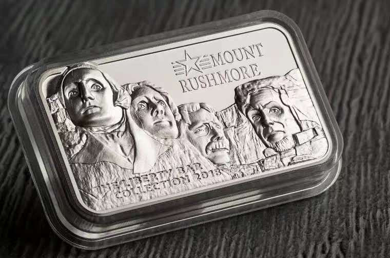 【币观天下】第133场拍卖【圣诞场】 库克2018年总统山长方形加厚银币