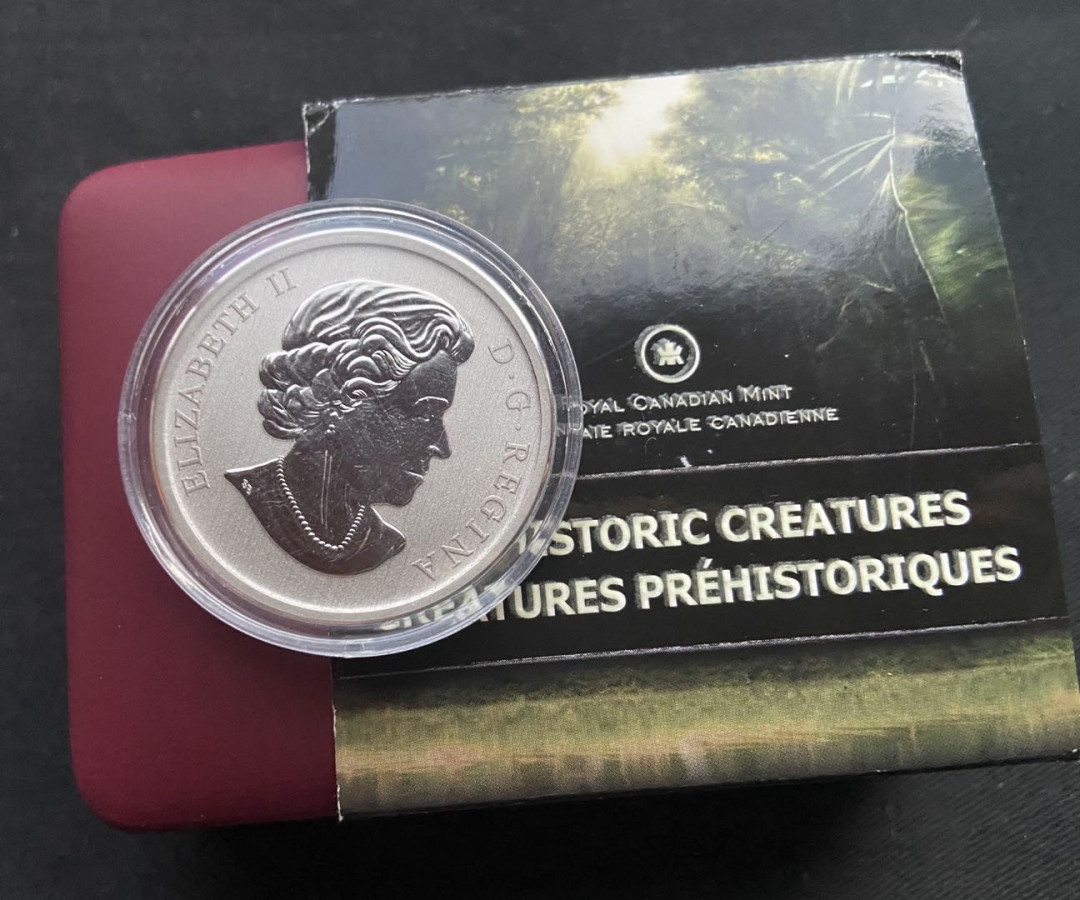 【币观天下】第133场拍卖【圣诞场】 加拿大夜光恐龙系列镍币