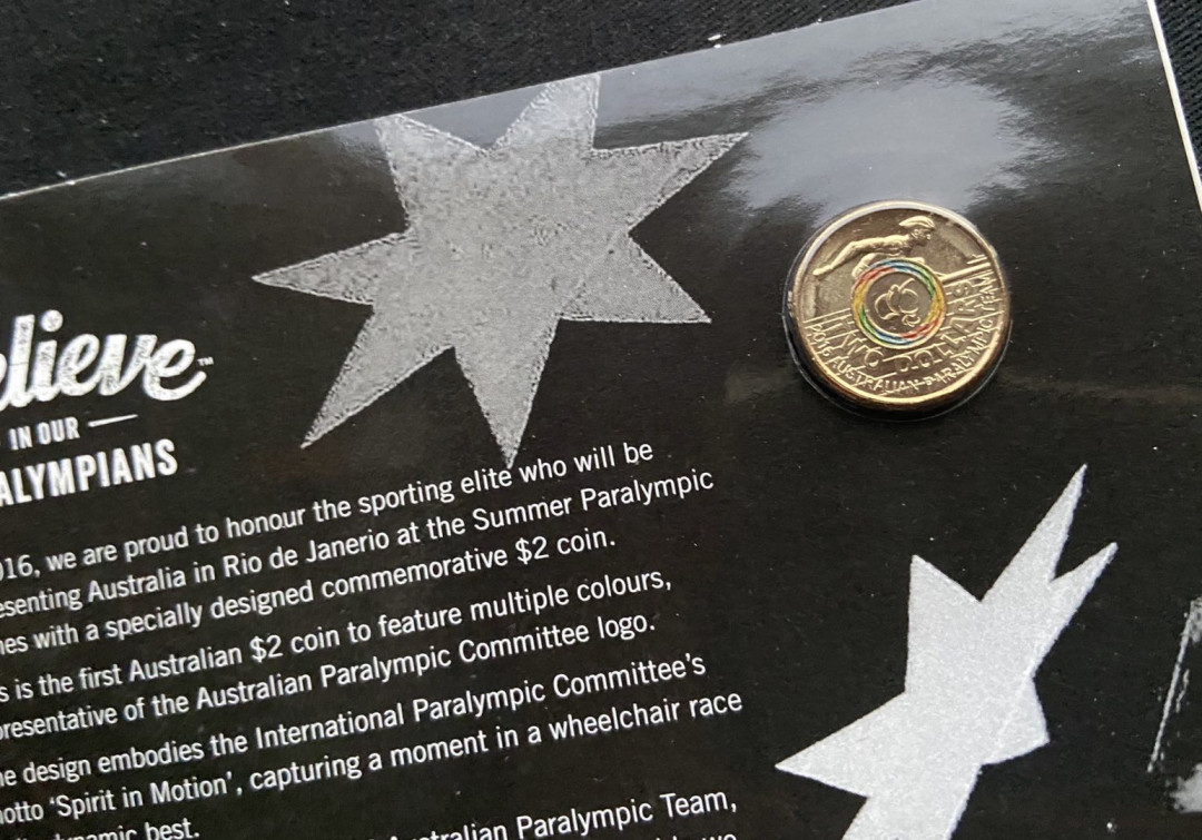 【币观天下】第133场拍卖【圣诞场】 【澳大利亚】2016残奥会彩色2澳元卡册