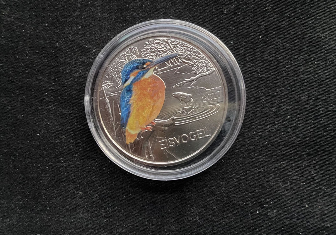 【币观天下】第133场拍卖【圣诞场】 【奥地利】夜光动物系列翠鸟镍币【夜光】