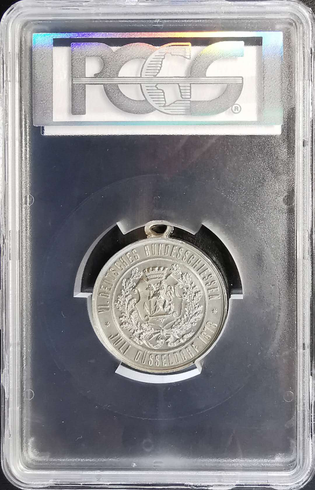 凡希社世界钱币微拍第一百四十四期 1878杜塞尔多夫射击节锡章PCGS-SP63唯一评级