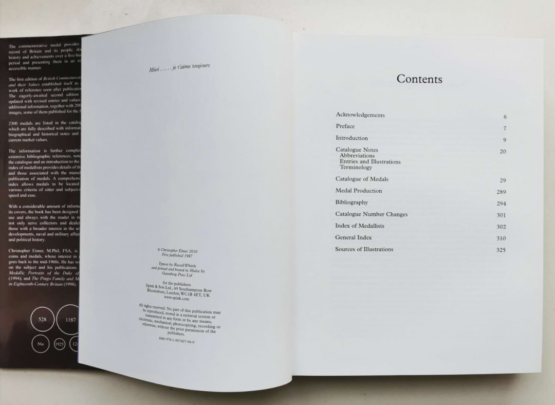 凡希社世界钱币微拍第一百四十四期 荐！英国纪念章标准目录1066-2010新版 95品 大十六开 326页