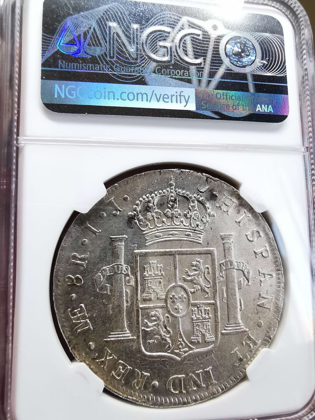 凡希社世界钱币微拍第一百四十四期 1791秘鲁卡四双柱NGC-UNCD