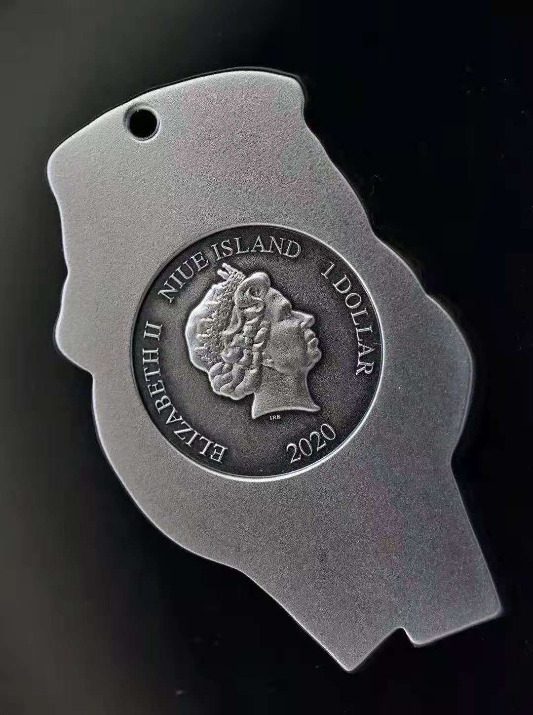 【币观天下】第133场拍卖【圣诞场】 【新品】纽埃2020年My Pet Dog宠物狗牌异形仿古银币