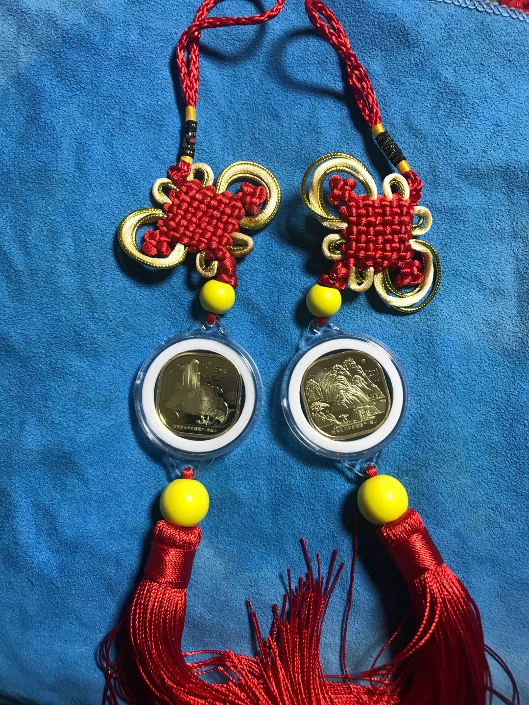 泰山，武夷山车挂饰，室內挂件各一个，二件一起