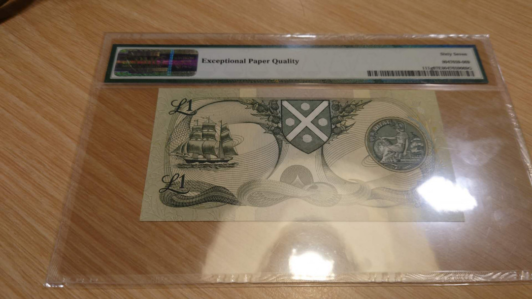 【囧羊收藏】精选微拍第10期~2021年首场世界钱币精选荟萃 1988年苏格兰1镑 PMG67E高分 全新绝品