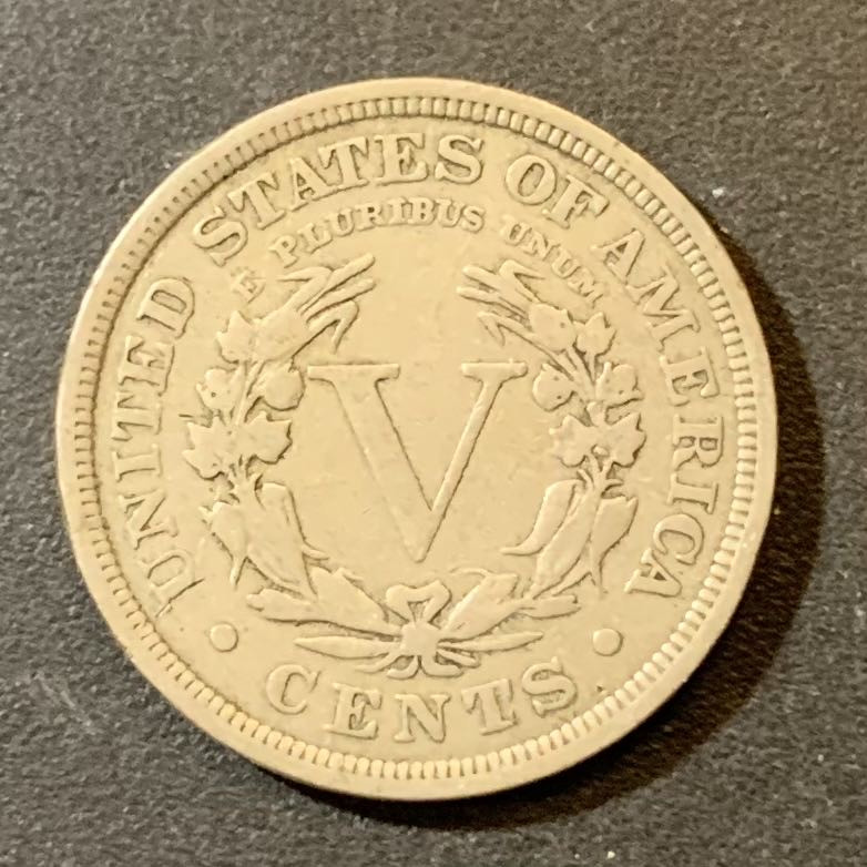 紫瑗钱币—微拍第125期  美国 1906年 自由女神 5分 镍币 