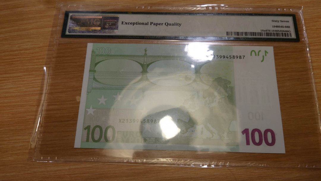 【囧羊收藏】精选微拍第10期~2021年首场世界钱币精选荟萃 2002年德国版100欧元 PMG67E高分 全新绝品