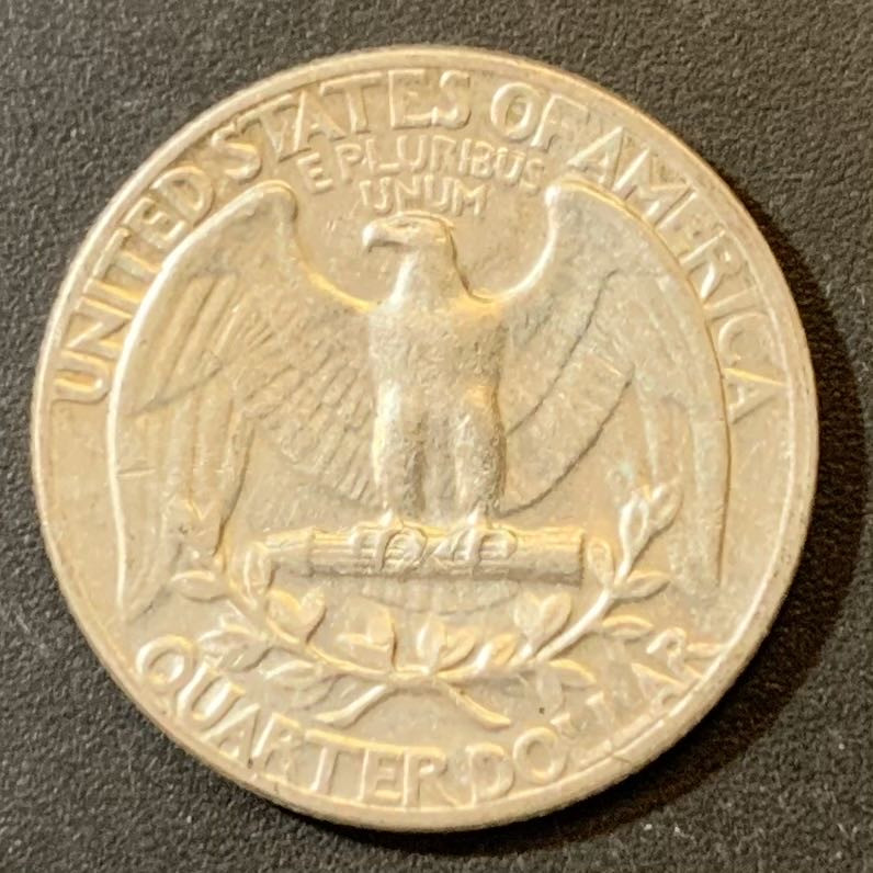 紫瑗钱币—微拍第125期  美国 1964年 华盛顿 25美分 6.25克 0.9银 