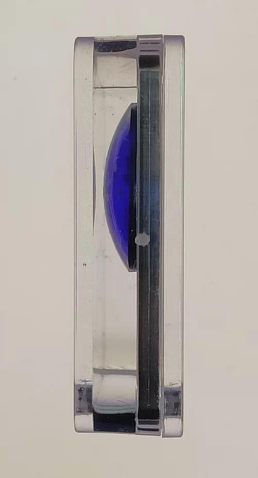 【币观天下】第134场拍卖【元旦场】 马其顿2018年100第纳尔，蓝色梦幻星空-四大王座之-天王“天蝎座”菱形3D立体镶嵌超大球面“钴晶蓝宝石”透明圆窗、24K金粉3D双面彩色打印精制银币