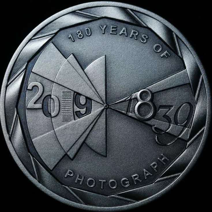 【币观天下】第134场拍卖【元旦场】 帕劳2019年照相术180年纪念银币