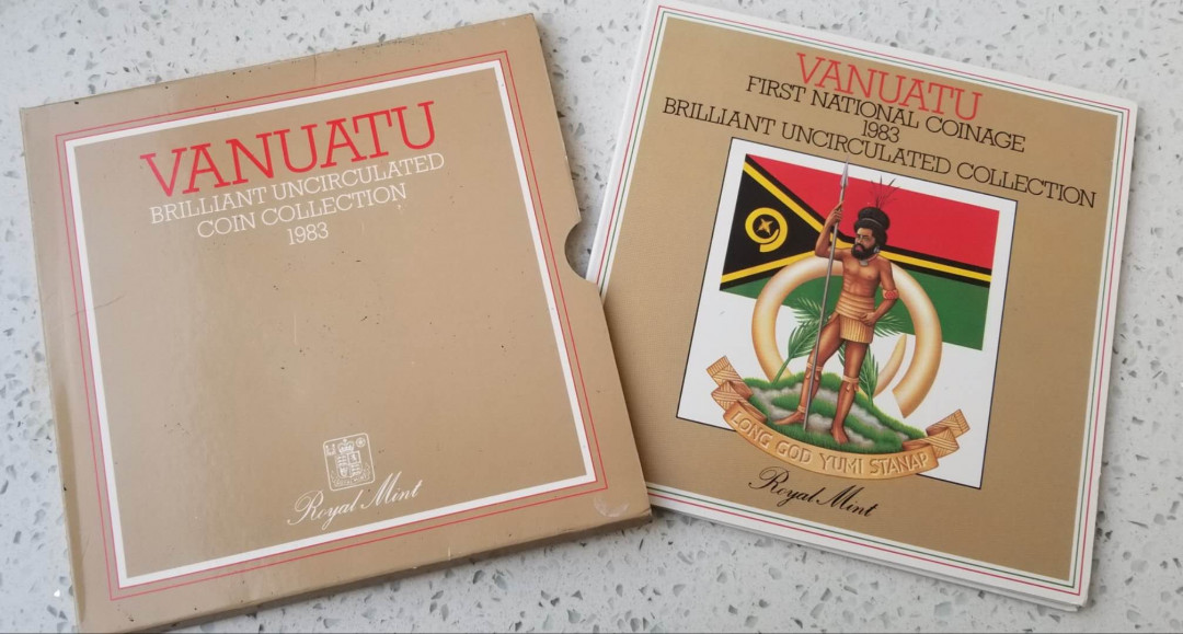 【币观天下】第134场拍卖【元旦场】 瓦努阿图1983年造币厂mint set套币 全套6枚