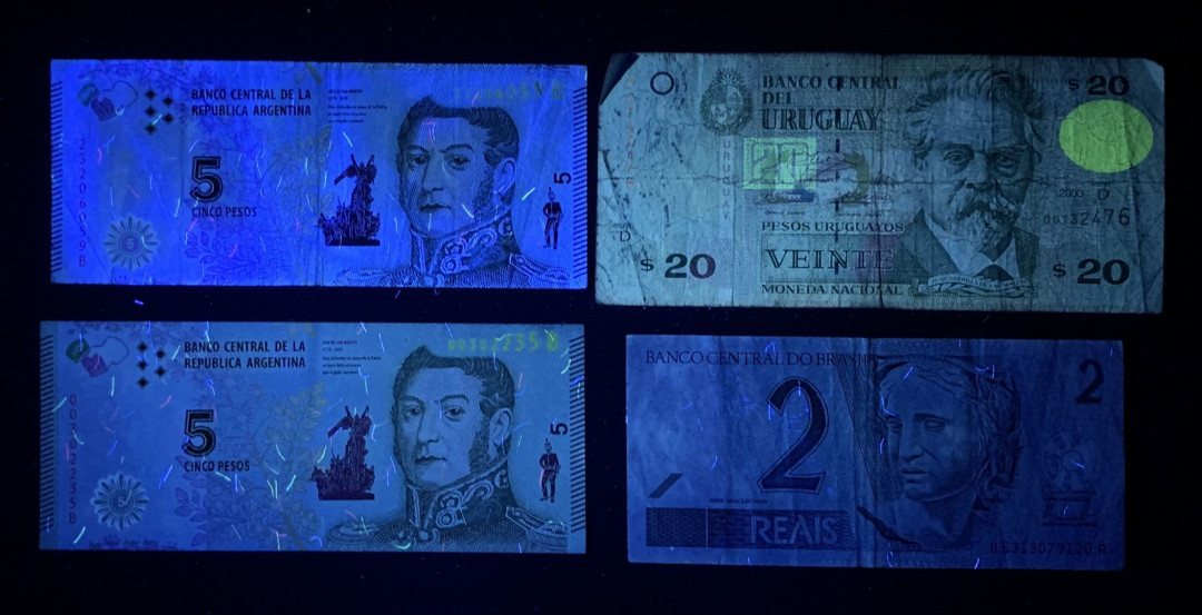 紫瑗钱币—微拍第131期—纸币场 南美各国 流通币 流通品 4枚一组 