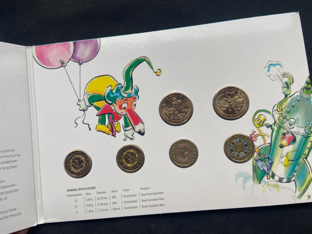 【币观天下】第134场拍卖【元旦场】 【澳大利亚】2019年双色币卡册铅笔先生