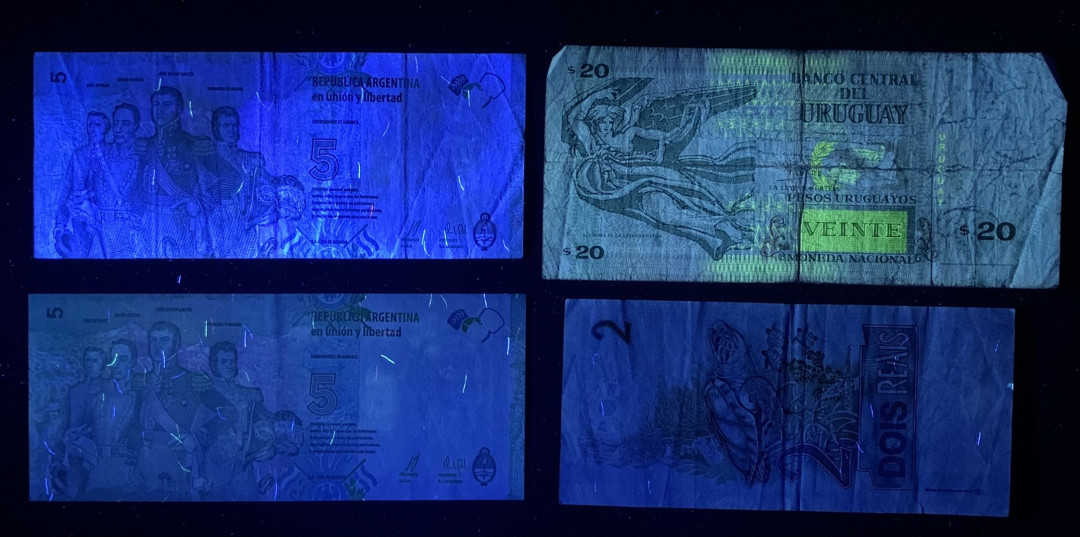 紫瑗钱币—微拍第131期—纸币场 南美各国 流通币 流通品 4枚一组 