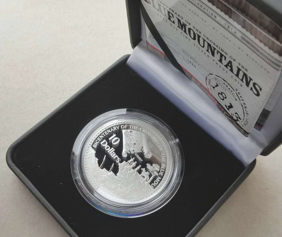 【币观天下】第134场拍卖【元旦场】 澳大利亚2013年穿越蓝山2盎司大银币 