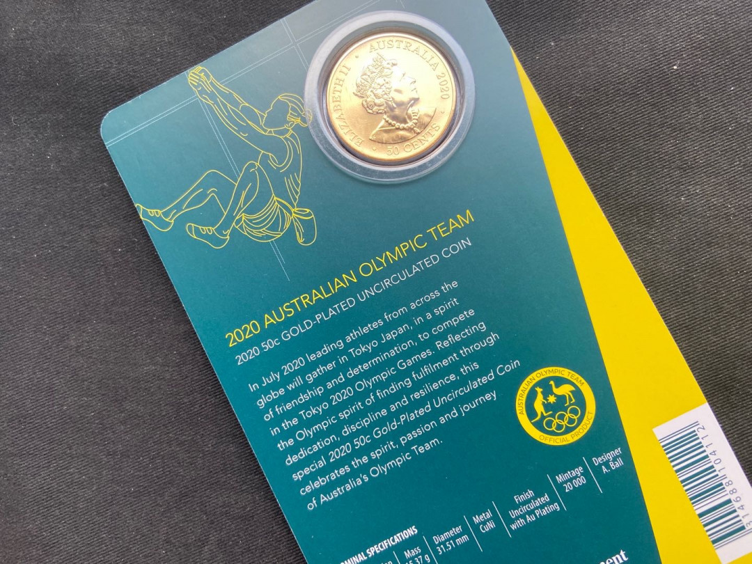 【币观天下】第134场拍卖【元旦场】 【澳大利亚】东京奥运会镀金纪念币【停办】