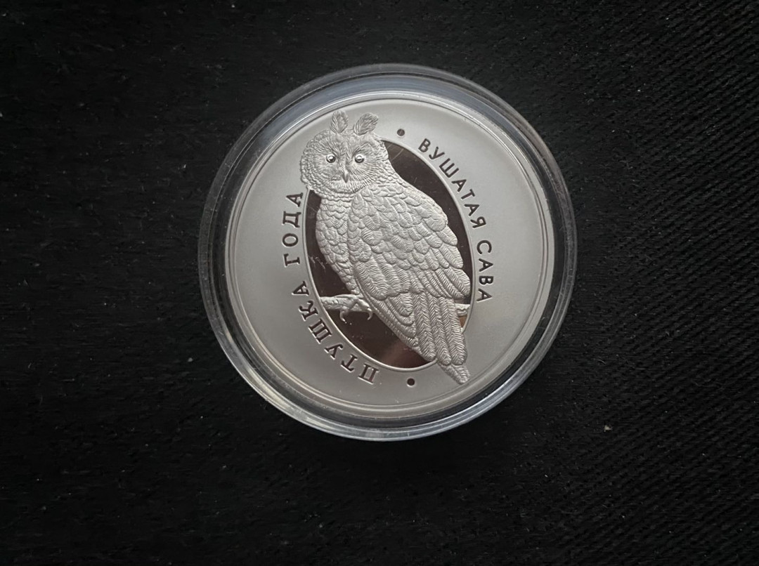 【币观天下】第134场拍卖【元旦场】 【白俄罗斯】白俄罗斯 2015年发行鸟年系列之长耳猫头鹰纪念镍币