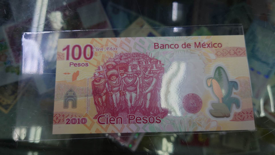 【囧羊收藏】精选微拍第10期~2021年首场世界钱币精选荟萃 2010年墨西哥100元塑料纪念钞 全新绝品无47