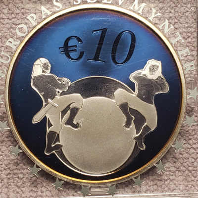 0起1加-纯粹捡漏拍-07场 - 爱沙尼亚2011年10欧爱沙尼亚的未来彩色精制纪念银币