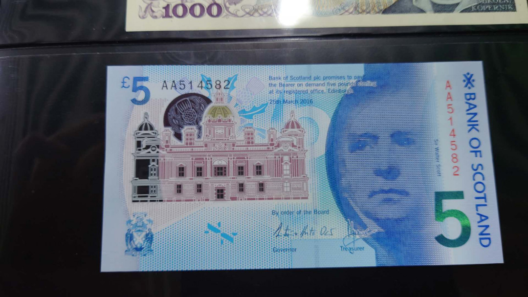 【囧羊收藏】精选微拍第11期~2021年第二期世界钱币精选 2016年苏格兰5镑首发AA冠 全新绝品