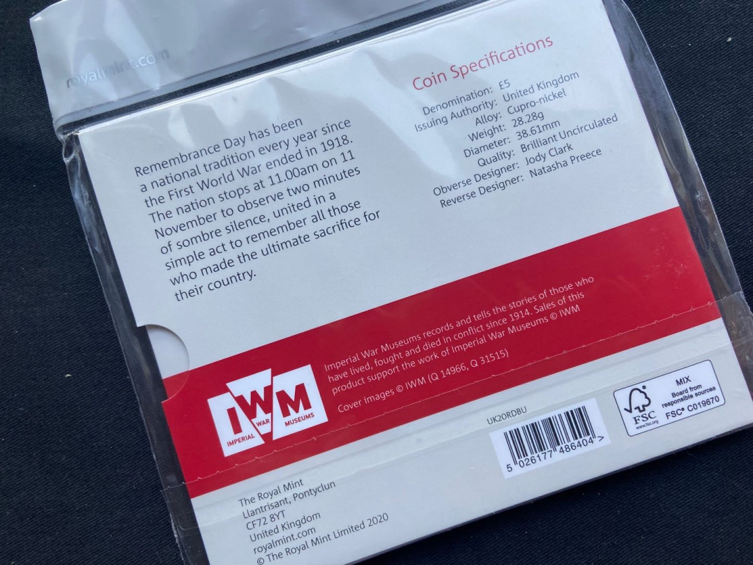 【币观天下】第135场钱币拍卖 【英国】一战纪念红花纪念币