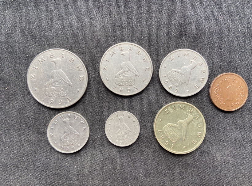 【币观天下】第135场钱币拍卖 【津巴布韦】7枚流通币