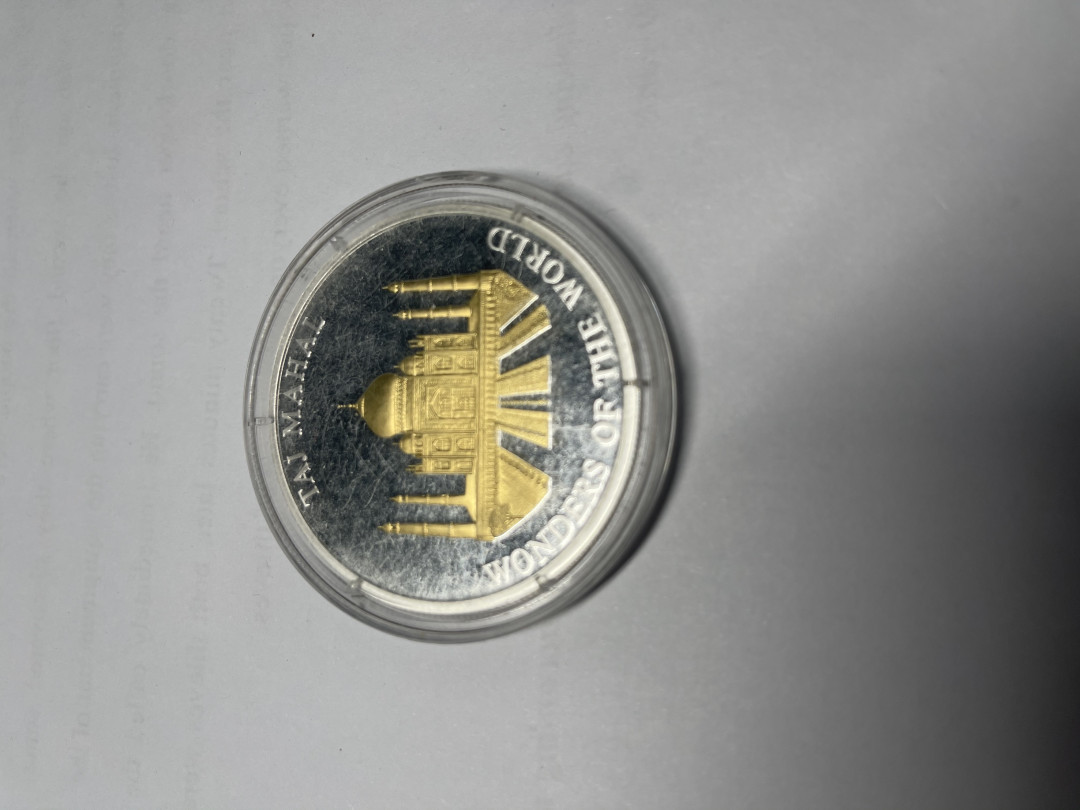 CSIS-GREAT评级精品钱币拍卖第七十二期 马耳他骑士团2005年世界奇观印度泰姬陵2盎司精制镀金纪念银币