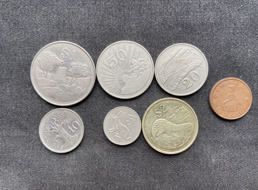 【币观天下】第135场钱币拍卖 【津巴布韦】7枚流通币