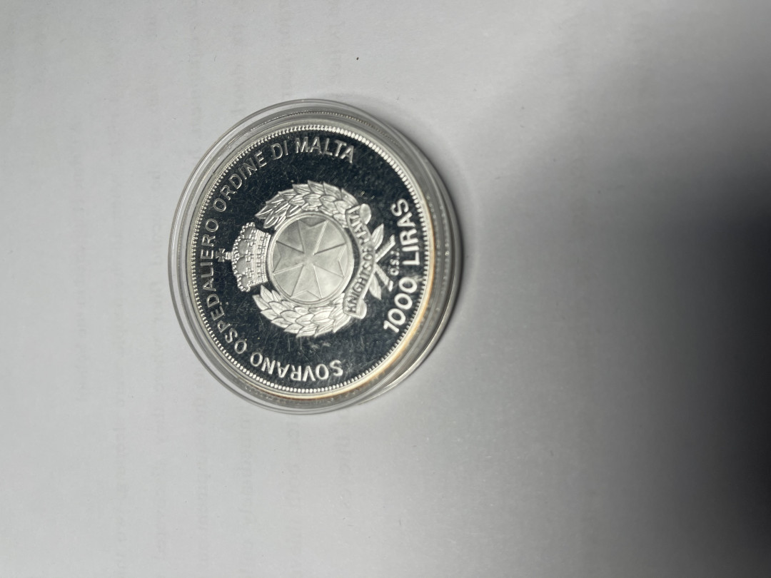 CSIS-GREAT评级精品钱币拍卖第七十二期 马耳他骑士团2005年教皇本笃十六世精制镀金镶水晶十字架纪念银币