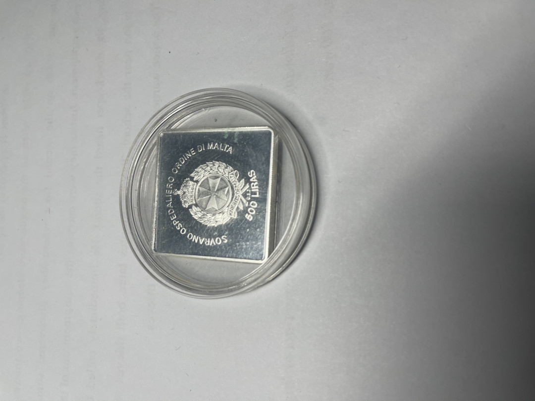CSIS-GREAT评级精品钱币拍卖第七十二期 马耳他骑士团2005年教皇保罗二世精制镶嵌水晶十字架镀金纪念银币