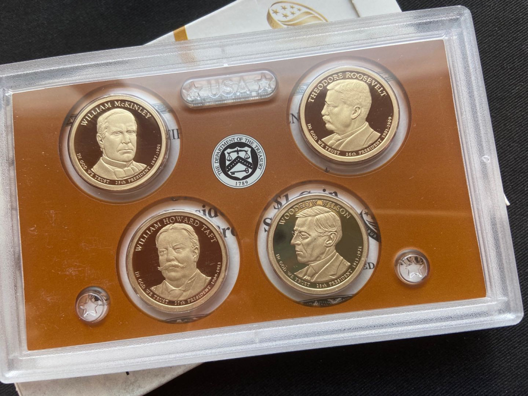 【币观天下】第135场钱币拍卖 【美国】2003年总统币精制币4枚～