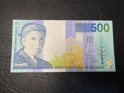 《外钞收藏家》2021年第一拍（96期） - 比利时末版500法郎 全新unc