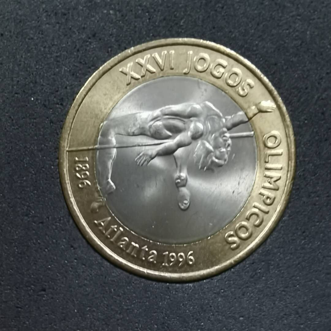 北京马甸外币专卖微拍第三十七期，流通币，非贵金属纪念币专场，陆续上新，欢迎关注 1996年葡萄牙双金属亚特兰大奥运会纪念币，品相如图