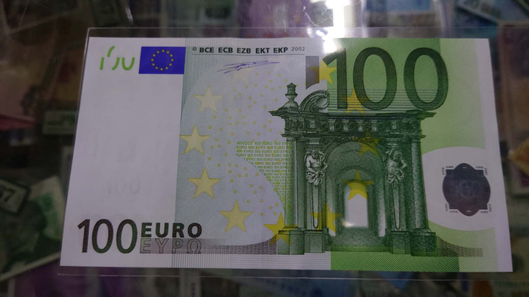 【囧羊收藏】精选微拍第12期（2021年第三期）世界纸币场 2002年100欧元 一签 西班牙版 全新绝品