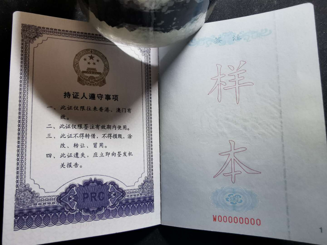 【鲸贝乐淘】千字文·第“绮回汉惠，说感武丁”号拍卖 【通行证·样本】港澳通行证全零票样样本，全新全品全页码，9.99品，稀有难得